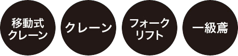 移動式クレーン・クレーン・フォークリフト・一級鳶